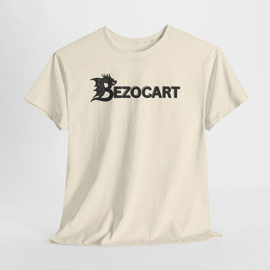 Bezocart Tee — Minimalist White Graphic T-Shirt