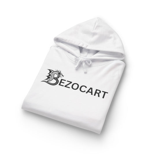 BezoCart Hoodie — Organic Relaxed White Pullover
