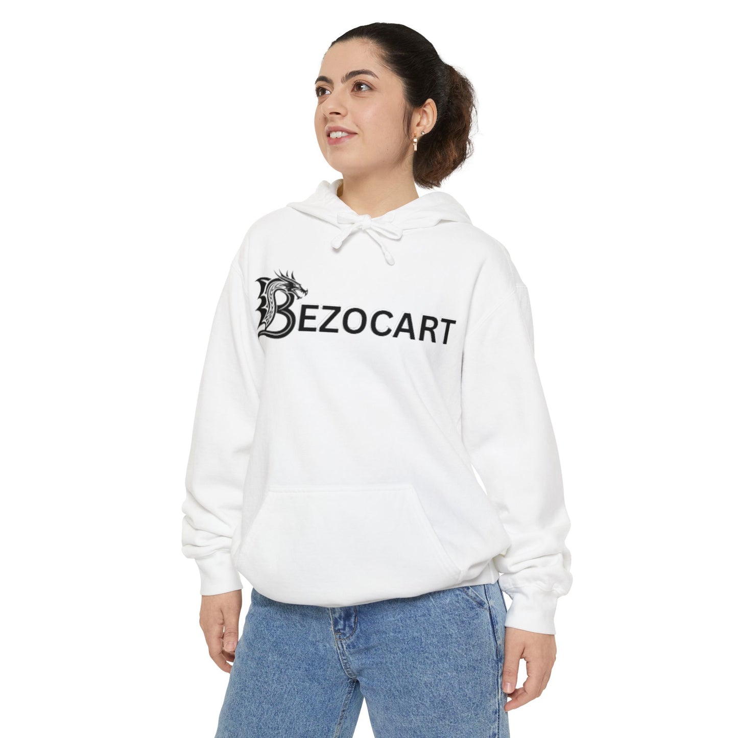 BezoCart Logo Hoodie — Dragon Serif Graphic Pullover