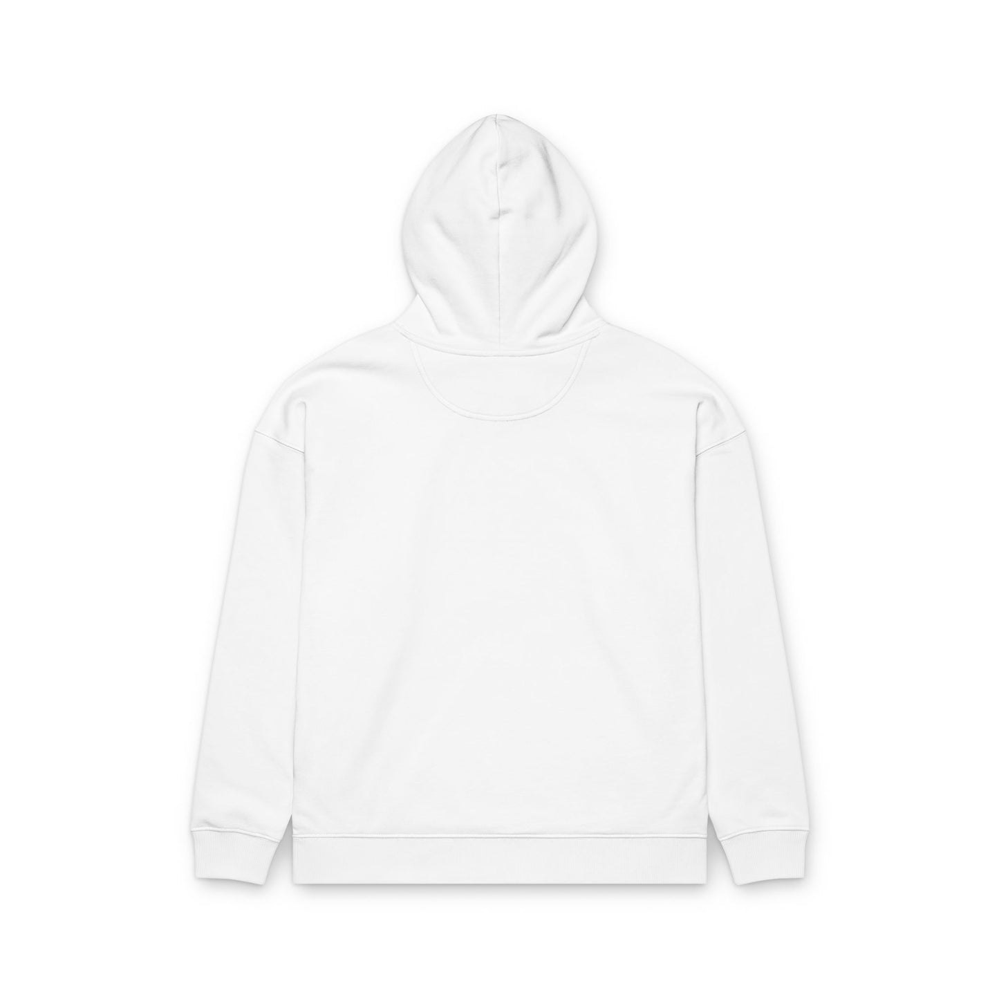 BezoCart Hoodie — Organic Relaxed White Pullover