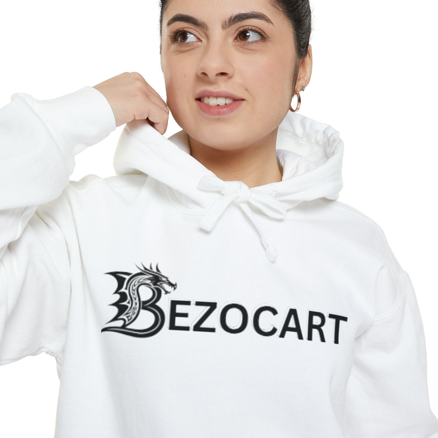 BezoCart Logo Hoodie — Dragon Serif Graphic Pullover