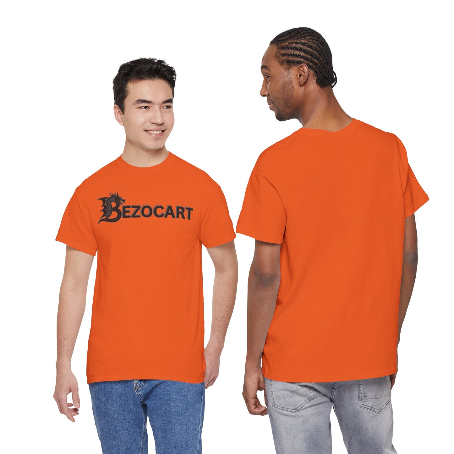 Bezocart Tee — Minimalist White Graphic T-Shirt
