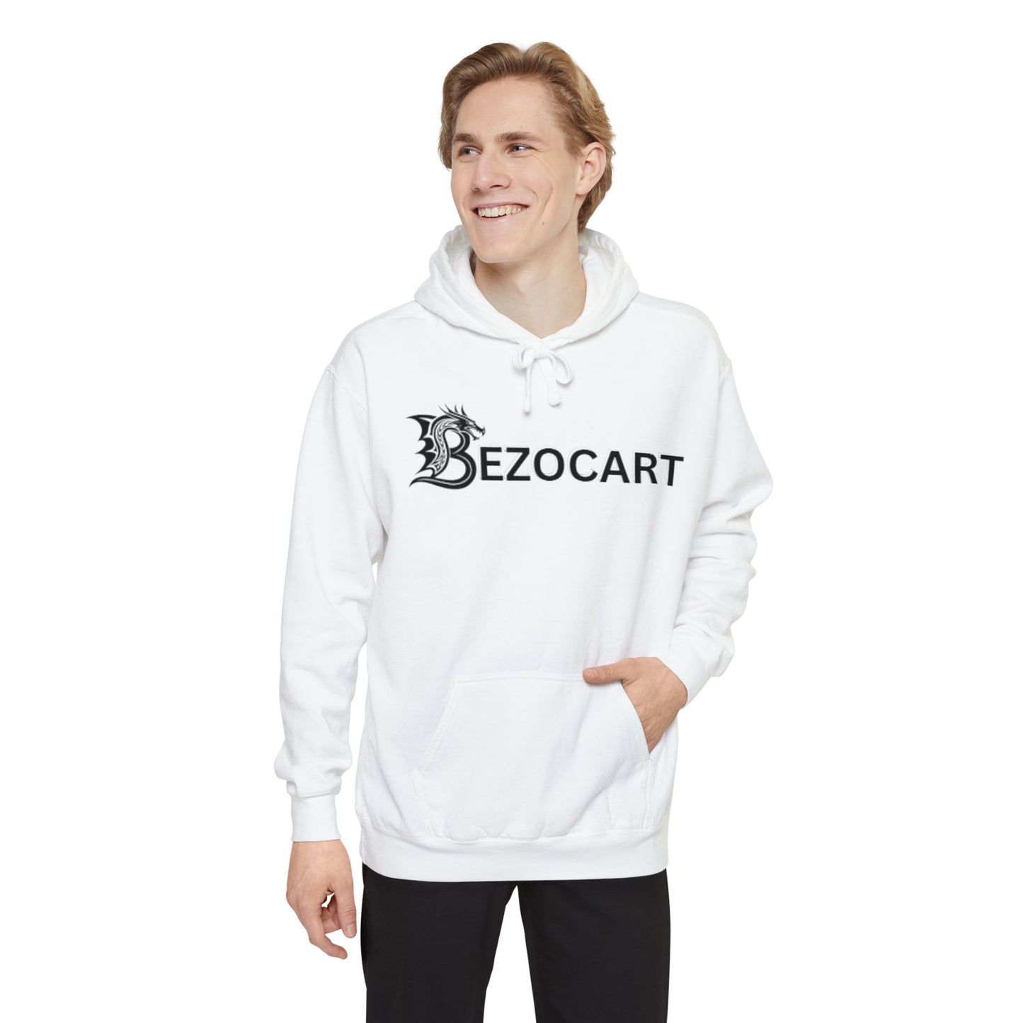 BezoCart Logo Hoodie — Dragon Serif Graphic Pullover