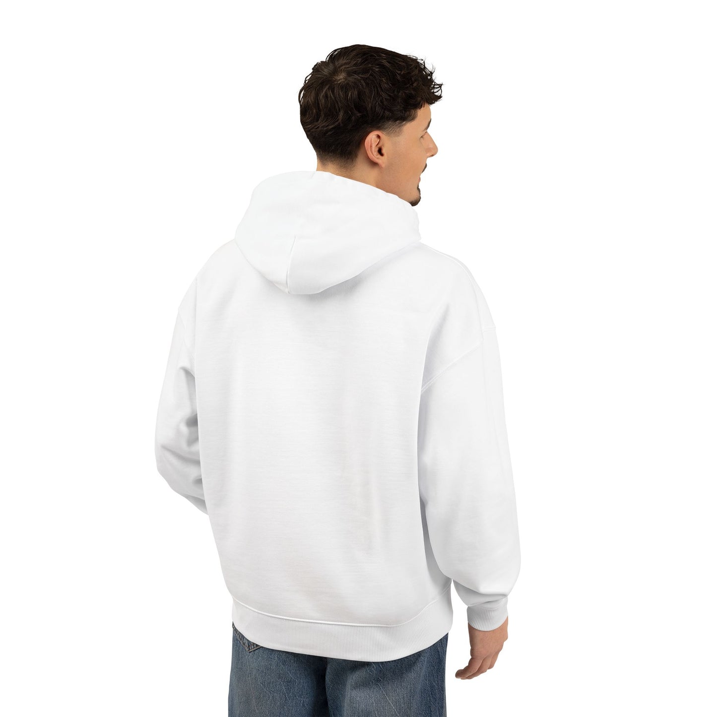 BezoCart Hoodie — Organic Relaxed White Pullover