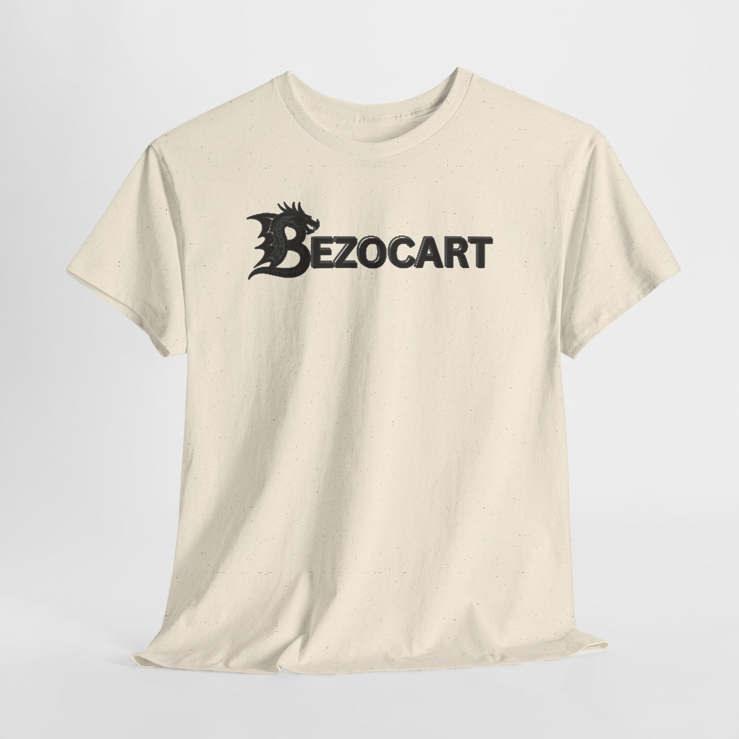 Bezocart Tee — Minimalist White Graphic T-Shirt