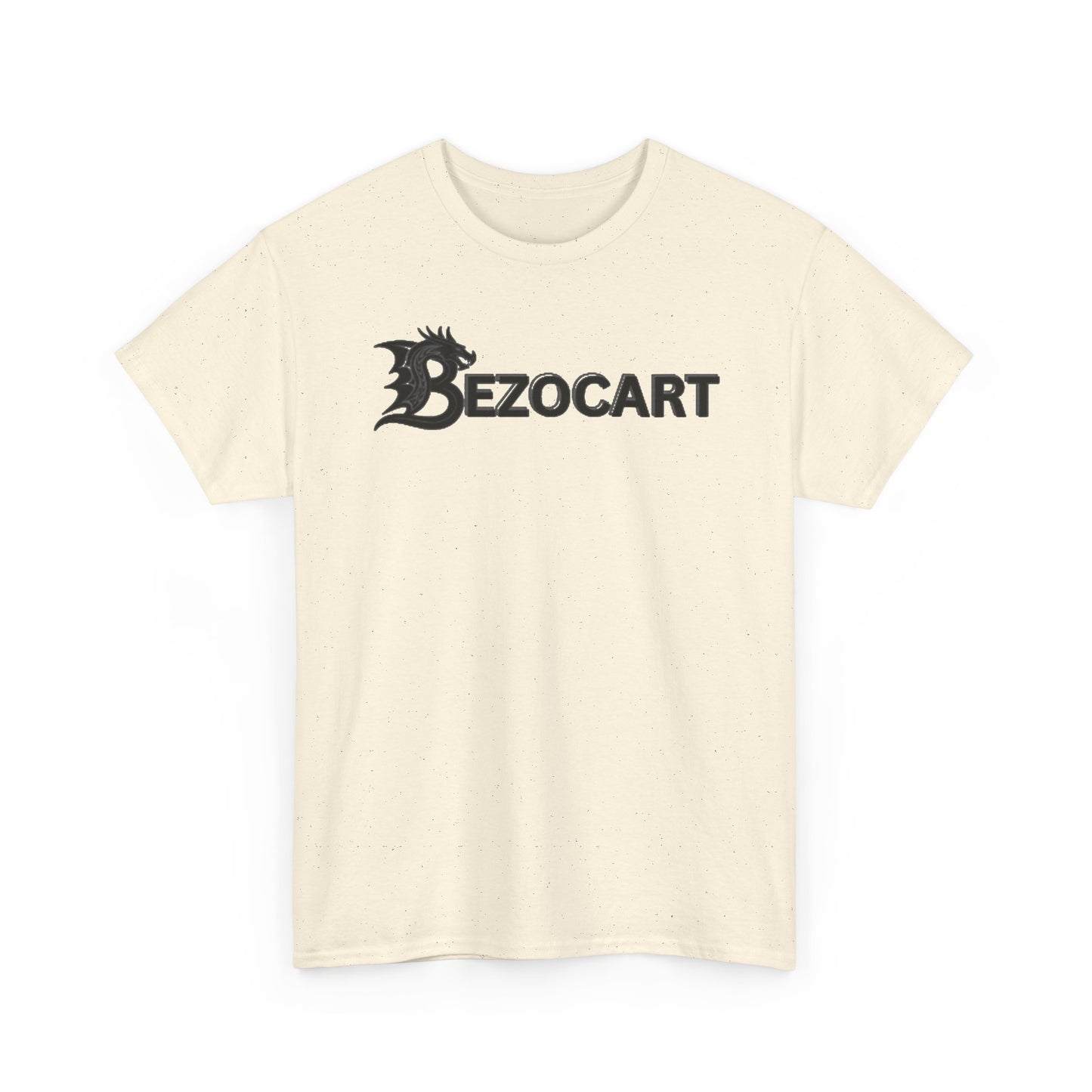 Bezocart Tee — Minimalist White Graphic T-Shirt