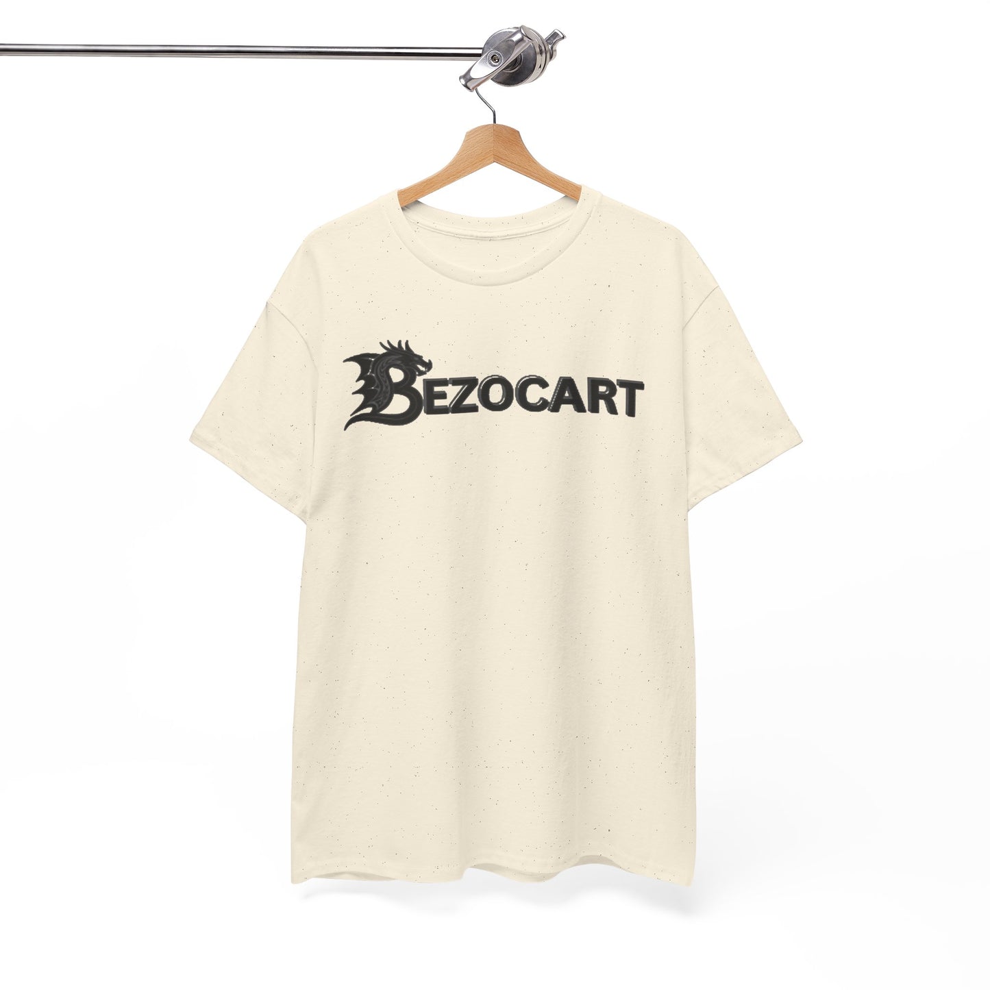 Bezocart Tee — Minimalist White Graphic T-Shirt
